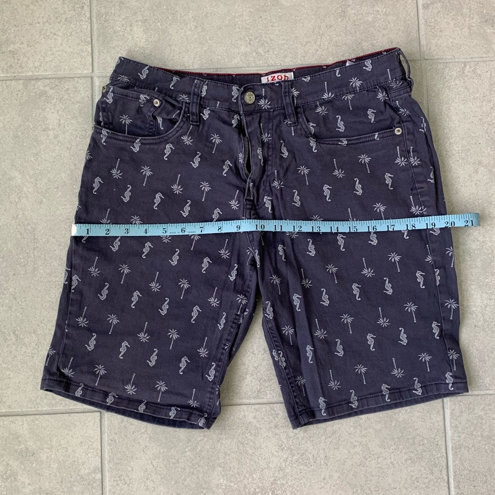 Men Izod Palm Tree and Seahorse Shorts Size 32 - Picture 4 of 6